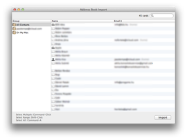 BillSonar Invoice Mac OS X Contacts import