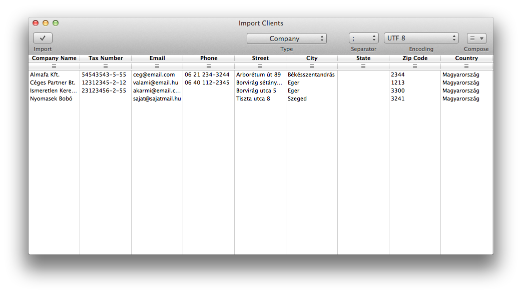 BillSonar Invoice Mac OS X Client import
