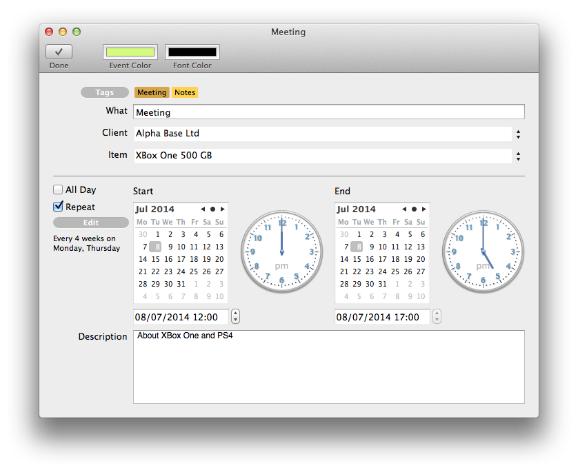 BillSonar Invoice Mac OS X To-do
