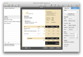 BillSonar Invoice Mac OS X Invoice preview